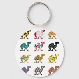 Cute fun camels key ring