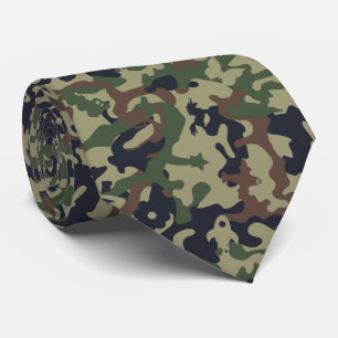 Cute Fun Camo – Woodland Green Tie