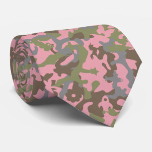 Cute Fun Camo – Woodland Pink Tie
