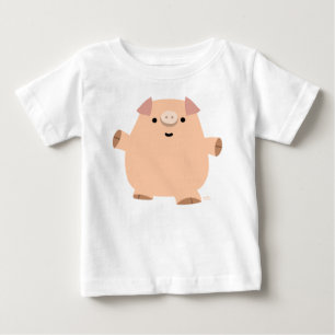 Cute Fun Cartoon Pig Baby T-shirt