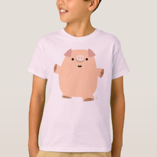 Cute Fun Cartoon Pig Children T-shirt