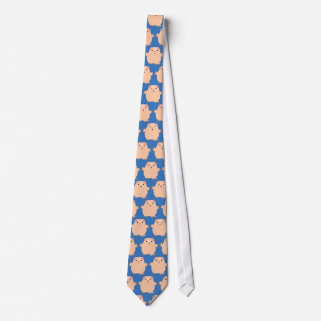 Cute Fun Cartoon Pig Tie (Front)