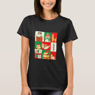 Cute Fun Christmas Cat Dog Shark Alpaca Corgi Peng T-Shirt
