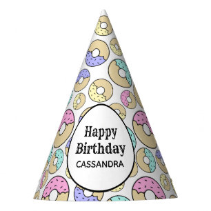 Cute Fun Colorful Sprinkle Donut Pattern Party Hat