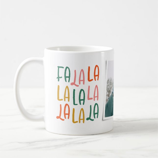 Cute fun colourful Christmas holiday photo Coffee Mug (Left)