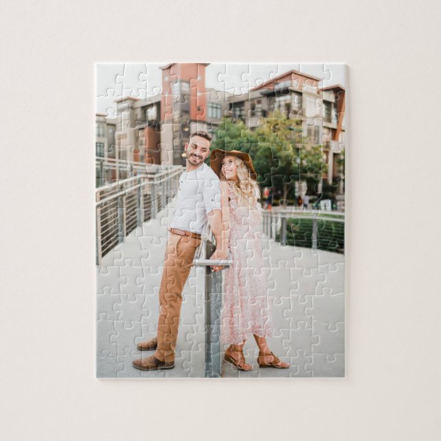 Cute Fun Couple's 8x10 Photo Jigsaw Puzzle (Vertical)