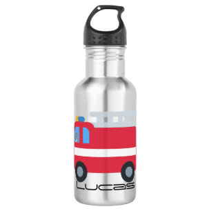 Cute fun Dinosaur drive Fire engine Back To School 532 Ml Water Bottle