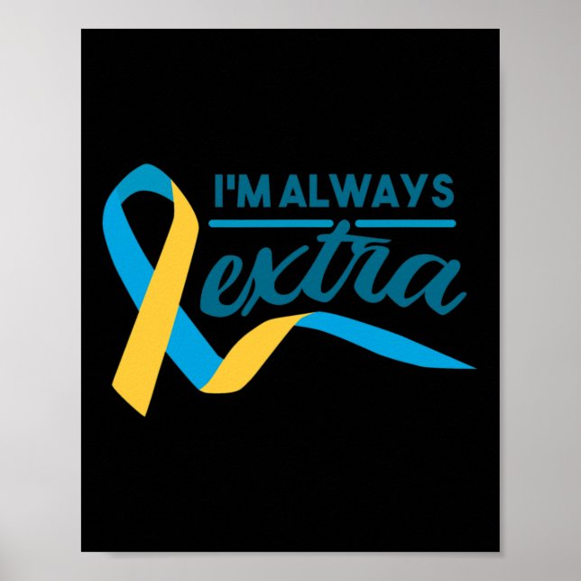 Cute Fun Gift World Down Syndrome Day  Poster (Front)