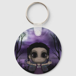 Cute Fun Gothic Fairy 1 Key Ring