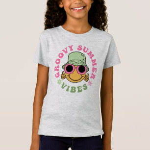 Cute Fun Groovy Summer Vibes  T-Shirt