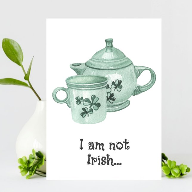 Cute Fun Irish Coffee Lover St Patricks Day Cards (Creator Uploaded)