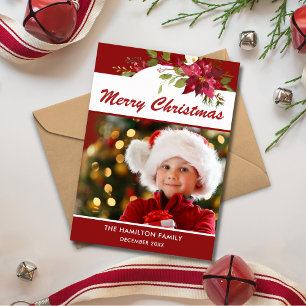 Cute Fun Merry Christmas Photo Holiday Card