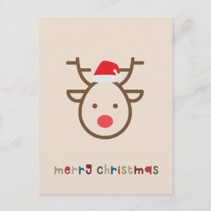 Cute fun modern Christmas holiday card