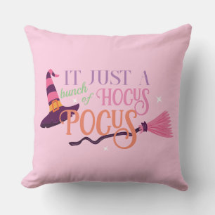 Cute Fun Pink Witch Hocus Pocus Halloween Hat  Cushion