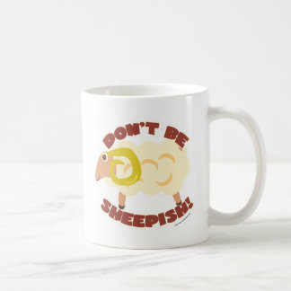 Cute Fun Sheepish Sheep Lamb Cartoon Character Coffee Mug