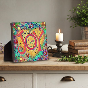 Cute Fun Spread Joy Inspirational Plaque