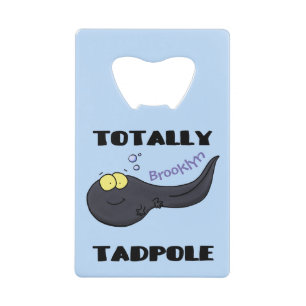 Cute fun tadpole cartoon illustration