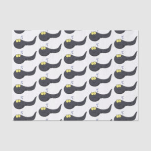 Cute fun tadpole cartoon illustration tissue paper