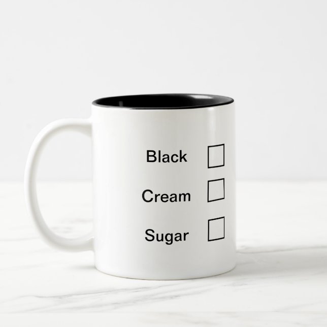 Cute Fun Typography Work Home  Two-Tone Coffee Mug (Left)