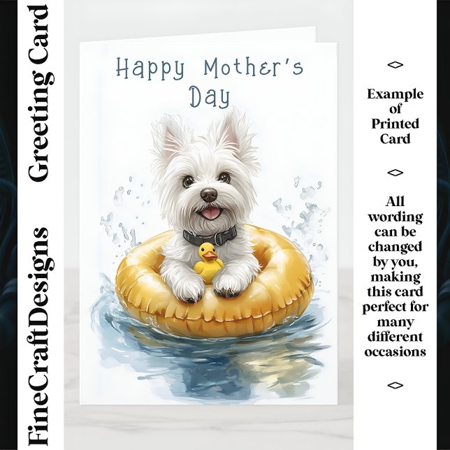 Cute Fun Westie Dog Rubber Ring CV5 Custom Mother Card (Creator Uploaded)
