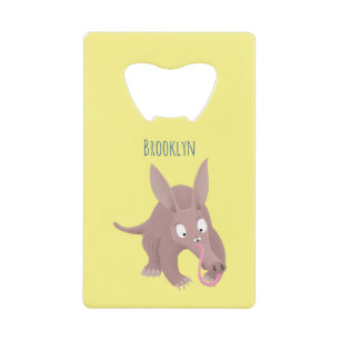 Cute funny aardvark cartoon