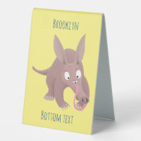 Cute funny aardvark cartoon