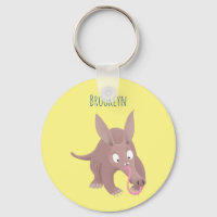 Cute funny aardvark cartoon