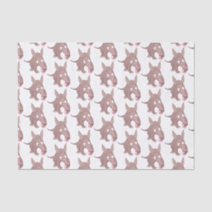 Cute funny aardvark cartoon tissue paper