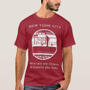 Cute Funny and Hilarious New York City Rat on T-Shirt