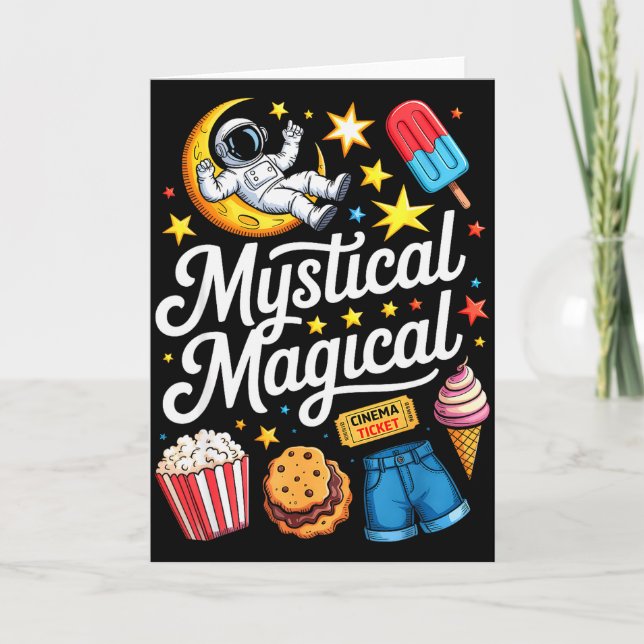 Cute Funny Astronaut Cookies Kids Boy Toddler Girl Card (Front)