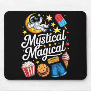 Cute Funny Astronaut Cookies Kids Boy Toddler Girl Mouse Mat