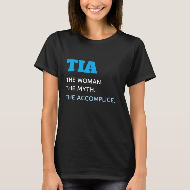 Cute Funny Aunt Tia Shirt (Front)