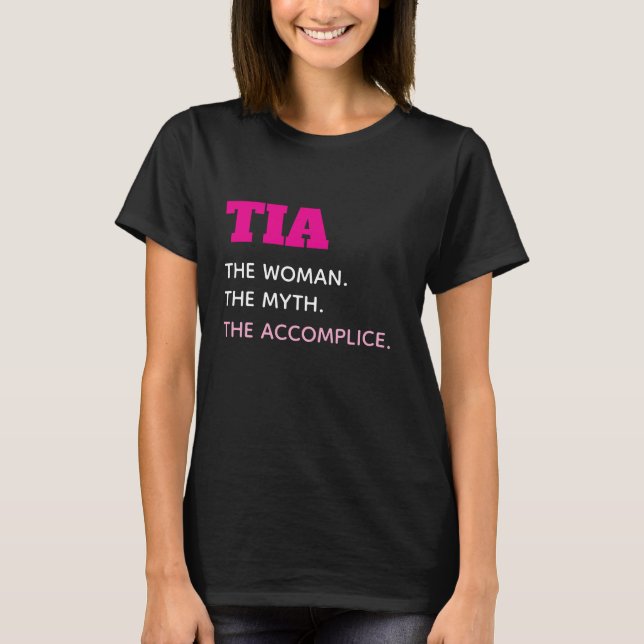 Cute Funny Aunt Tia Shirt (Front)