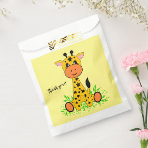 Cute funny baby giraffe for kids any age birthday  favour bags