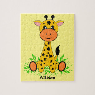 Cute funny baby giraffe for kids,  jigsaw puzzle
