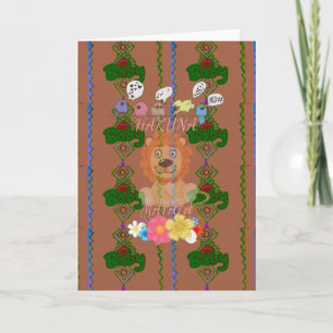 Cute Funny Baby Lion King: Hakuna Matata Design Card