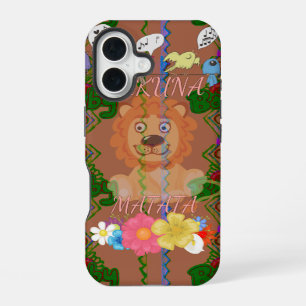 Cute Funny Baby Lion King: Hakuna Matata Design iPhone 16 Case