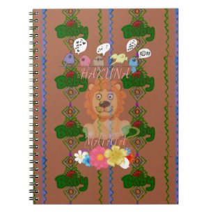 Cute Funny Baby Lion King: Hakuna Matata Design Notebook