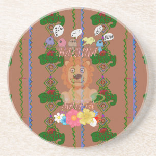 Cute funny Baby Lion King Hakuna Matata latest edg Coaster