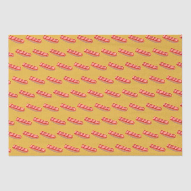 Cute Funny Bacon  Tissue Paper (Front)