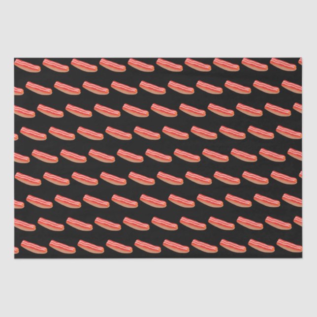 Cute Funny Bacon  Tissue Paper (Front)