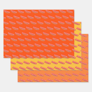 Cute Funny Bacon Wrapping Paper Sheet
