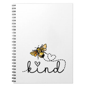 Cute & Funny Bee Kind Notebook