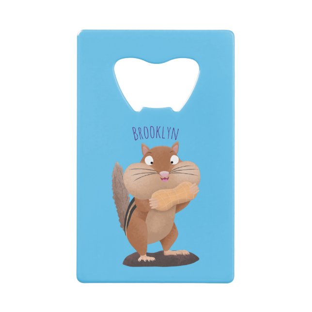 Cute funny big cheeks chipmunk cartoon (Front)