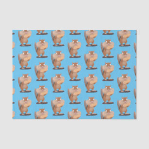 Cute funny big cheeks chipmunk cartoon  tissue paper