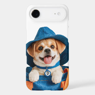 Cute Funny Blue Hat Happy Dog