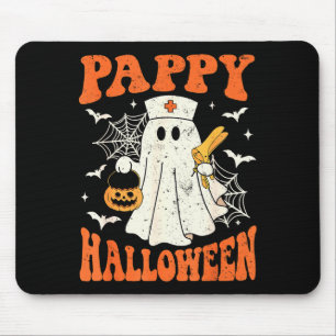 Cute Funny Boo Ghost Nurses Pappy Halloween Obgyn  Mouse Mat