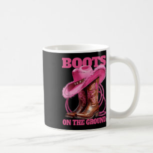 Cute Funny Boots On The Ground Linedance Western C Coffee Mug