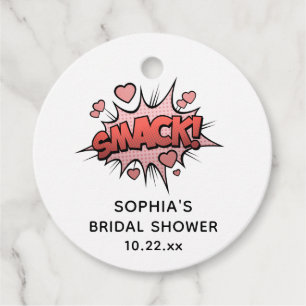 Cute Funny Bridal Shower Retro Wedding Favour Tags