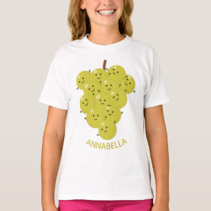 Cute funny bunch of grapes cartoon illustration T-Shirt